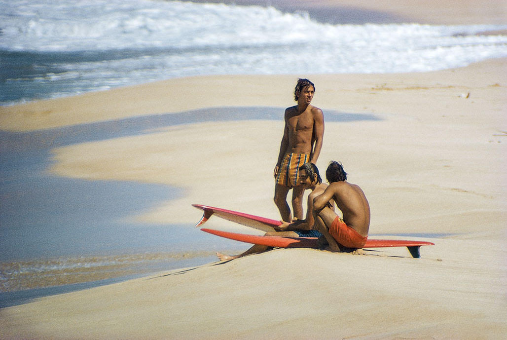 Herbie, Gerry, Barry. Sunset Beach, Oahu, HI. 1971
