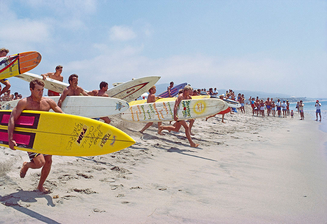 Paddle Race. Trestles, CA. 1984